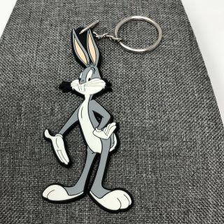 Bugs Bunny Looney Tunes Vinyl Keychain Vintage 1998 Warner Brothers