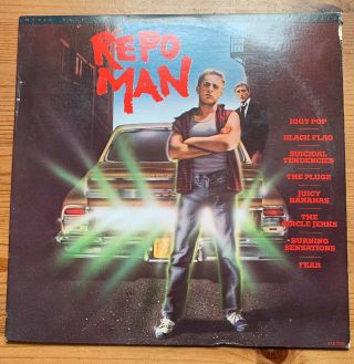 Repo Man - Soundtrack - Iggy Pop Black Flag Fear Nm Lp