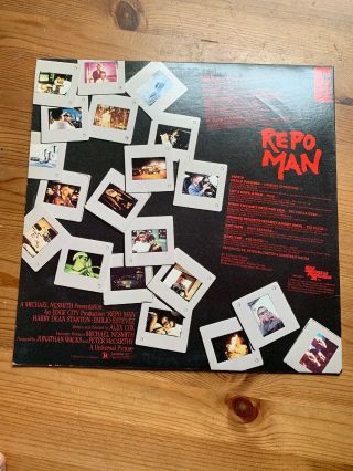 REPO MAN - Soundtrack - Iggy Pop Black Flag Fear NM LP 4