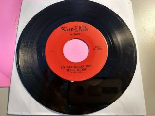 Rare Jesse Boone & The Astros No Particular One 45 Kat - Kain Northern Sweet Soul