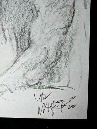 VAL MAYERIK MAN - THING Hand Drawn & COLORED Art 8.  5 