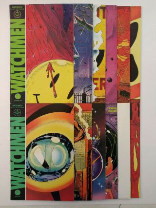 Watchmen 1 - 12 Complete Series Nm - 1986 Dc Comics Moore Gibbons