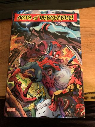 Acts Of Vengeance Omnibus Marvel Hardcover Spiderman Iron Man Avengers Rare Oop