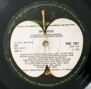 BEATLES White Album.  MONO TOP LOADER.  No 0286956.  1968 pressing,  poster,  photos 6