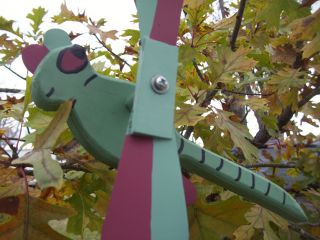 Light Green Dragonfly Mini Whirligigs Whirligig Windmill Yard Art Hand Made