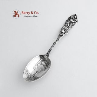 Vintage Cawston Ostrich Farm California Souvenir Spoon Sterling Silver