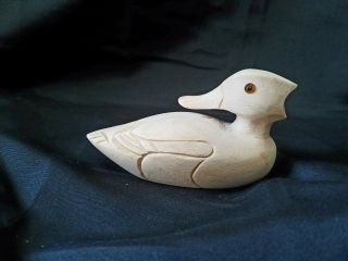 Blank Craft Decoy Ready To Be Painted Merganser With Turned Head