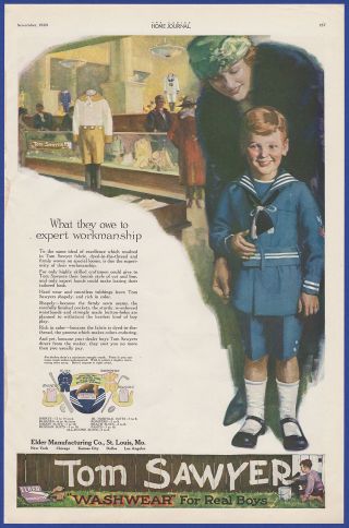 Vintage 1920 Tom Sawyer Washwear Children 