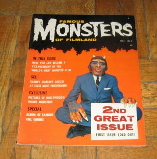 Famous Monsters Of Filmland 2 1958 Warren