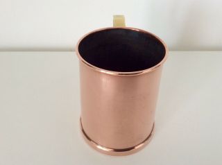 Fine Quality Antique Copper Brass Handled 1 Pint Tankard Beer Mug 4