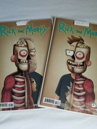 Rick & Morty 50 Both 1:25 Covers Variant Set Roiland Harmon Nm/m