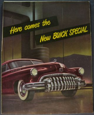 1950 Buick Special Sales Brochure Folder Sedan Coupe Sedanet 50