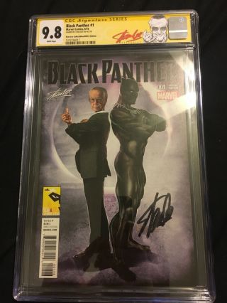 Black Panther 1 Cgc 9.  8 Ss Stan Lee Stan Lee Collectibles/mefcc Edition