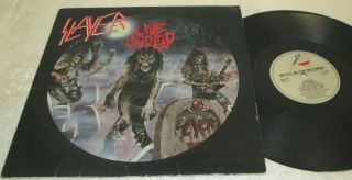 Slayer Live Undead Lp Ex - Us Metal Blade Vinyl 1987