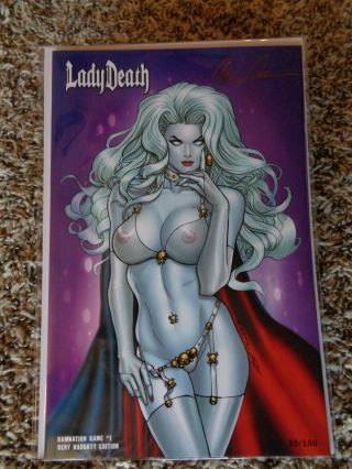 2016 Chicago C2e2 Exclusive Lady Death Damnation Game 1 Very Naughty Edition Nm