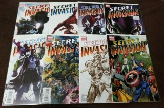 Secret Invasion 1 - 8 Marvel Variant Comic Run 1 2 3 4 5 7 8 Total Comics