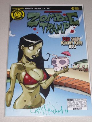 Zombie Tramp 14 (2015) 1/2000 Variant Signed - Writer/vca Dan Mendoza Nm