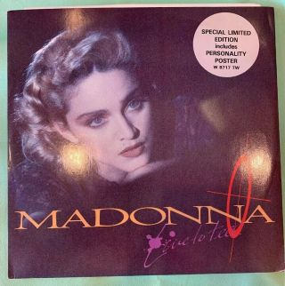 Madonna Vinyl Lp Live To Tell 12” Limited Edition Poster Nm