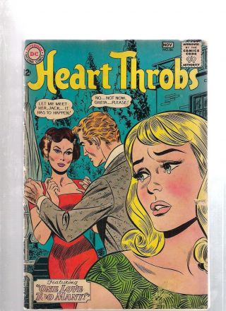 Heart Throbs 86 Oct Nov 1963 Dc One Love Too Many