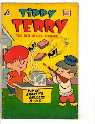 Tippy Terry 1 Vg I W Enterprises Comic Book Top Quality Red Head Tornado J275