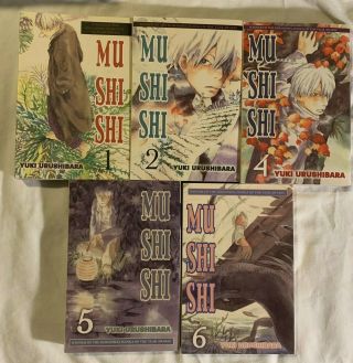 Mushishi Volumes 1,  2,  4,  5,  6 Manga English Yuki Urushibara Oop Rare