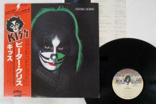 Kiss Peter Criss Casablanca Vip - 6580 Japan Obi Poster Vinyl Lp