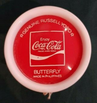 Vintage Russell Coca - Cola Butterfly Yo Yo 1976 - Very