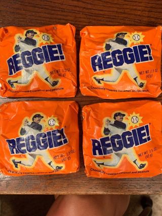 4 Reggie Jackson Candy Bar - By Curtiss Candy Company 70’s 80’s