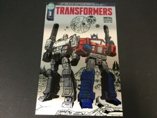 Idw Transformers 1 Numbered Metal Edition Con Exclusive Comic 503 Out Of 750