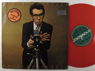 Elvis Costello This Years Model Radar Lp Vg,  Red Vinyl Belgium