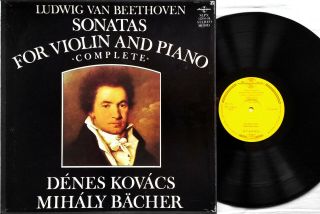 Dénes Kovacs,  Bacher: Beethoven - Sonatas For Violin And Piano/ Hungaroton 5 Lps
