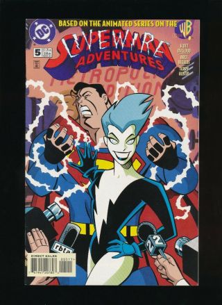 Superman Adventures 5 D.  C.  Comics 3/1997 1st Appearance Livewire Unpressed