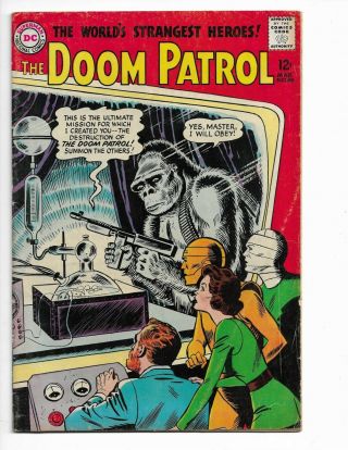 Doom Patrol 86 - Vg 4.  0 - Elasti - Girl - Negative Man - Robotman - Chief (1964)