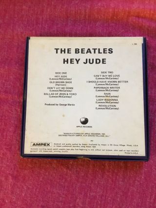 The Beatles Hey Jude Reel To Reel Tape Apple Label 2