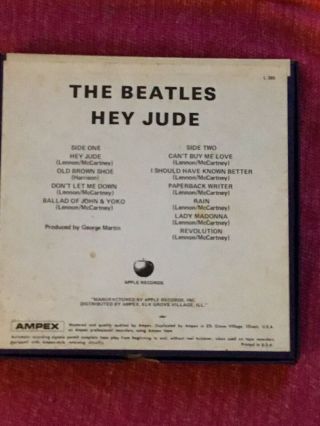 The Beatles Hey Jude Reel To Reel Tape Apple Label 3
