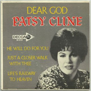 Country Ep Patsy Cline Dear God Decca 2759