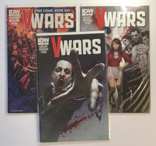 V - Wars 1 2 0 Comic Book Day - All 3 Series - Idw - Tv Series 2014