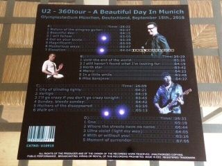 U2: 360 Tour Live In Germany - Gold & Black Coloured Double 12 