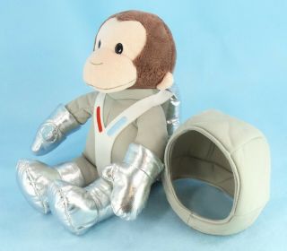 Curious George Astronaut Monkey 14 " All Plush Toy Universal Studios / Gund Exc