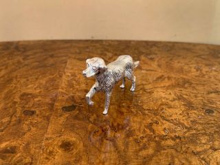 COLLECTIBLE MARKED STERLING SILVER 925 HUNTING DOG FIGURINE. 3