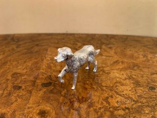 COLLECTIBLE MARKED STERLING SILVER 925 HUNTING DOG FIGURINE. 4