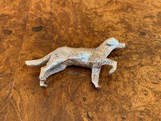COLLECTIBLE MARKED STERLING SILVER 925 HUNTING DOG FIGURINE. 7