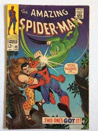 The Spider - Man 49 (jun 1967,  Marvel) Kraven & The Vulture