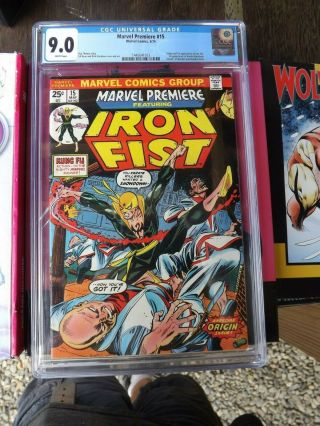 Marvel Premiere 15 First Appearance Of Iron Fist Cgc 9.  0