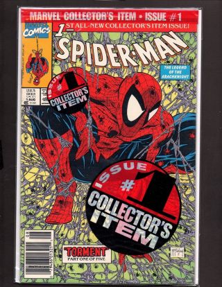 Spider - Man 1 Nm,  Poly - Bag Todd Mcfarlane Collector 