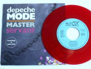 Depeche Mode - Master And Servant - Rare German Red Vinyl 7 ",  Picture Sleeve