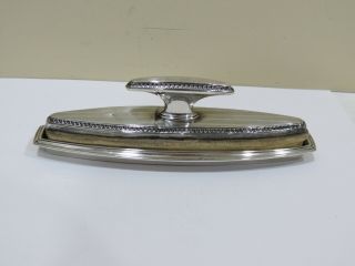 Antique Vintage Webster Sterling Silver Nail Buffer & Tray