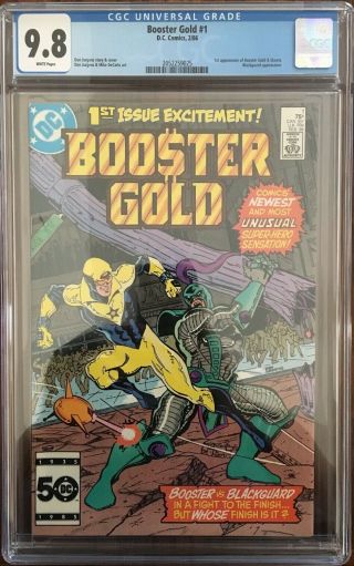 Booster Gold 1 Cgc 9.  8 1st Booster Gold Dc Comics
