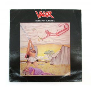 Valor Fight For Your Life 1988 Vinyl Lp White Stone Rare Thrash Xian Heavy Metal