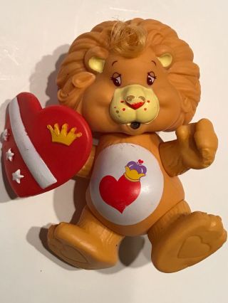 Vintage 1984 Braveheart Lion Care Bears Mini Pvc Figure